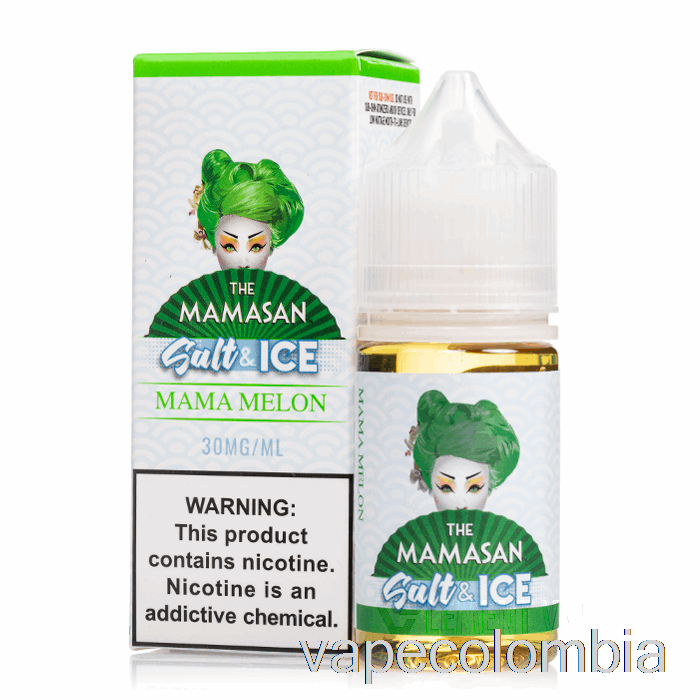 Vape Kit Completo Ice Mama Melon Salt - E-líquido The Mamasan - 30ml 30mg